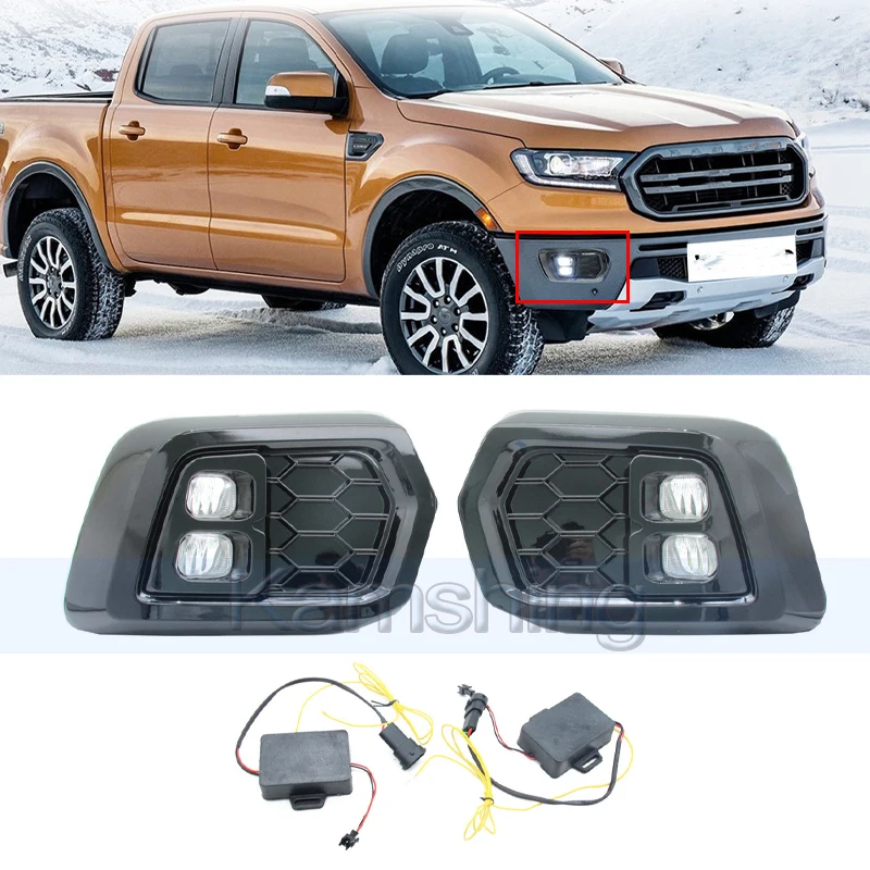 Kamshing 1 пара светодиодных дневных ходовых огней для Ford Ranger 2019-2021 DRL дневного света противотуманные фары сигнальная лампа
Kamshing 1 пара светодиодных дневных ходовых огней для Ford Ranger 2019-2021 DRL дневного света противотуманные фары сигнальная лампа