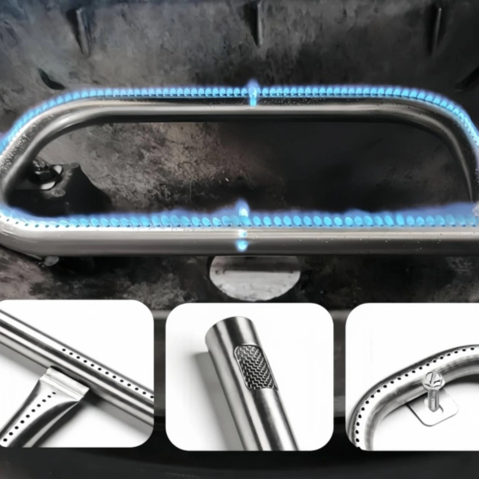 Gas Grill Burner Tube 17 Inch Stainless Steel Burner Tube Side Ports Easy to Install
Gas Grill Burner Tube 17 Inch Stainless Steel Burner Tube Side Ports Easy to Install
