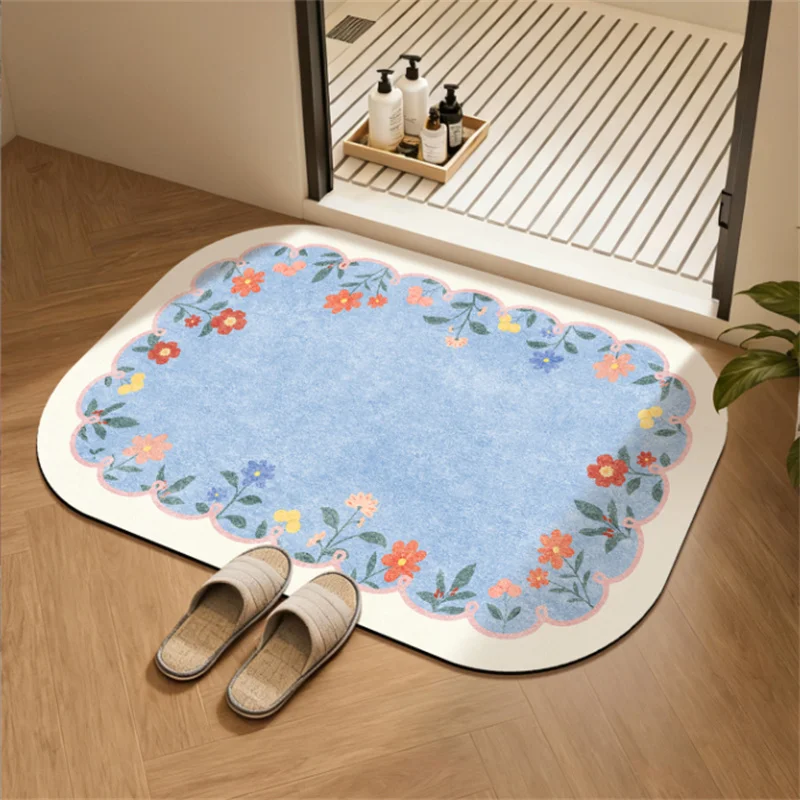 Small Fresh Absorbent Diatom Mud Floor Mat Non-Slip Bathroom Door Mat Easy Maintenance Household Mat for Kitchen Or Bathroom
Small Fresh Absorbent Diatom Mud Floor Mat Non-Slip Bathroom Door Mat Easy Maintenance Household Mat for Kitchen Or Bathroom