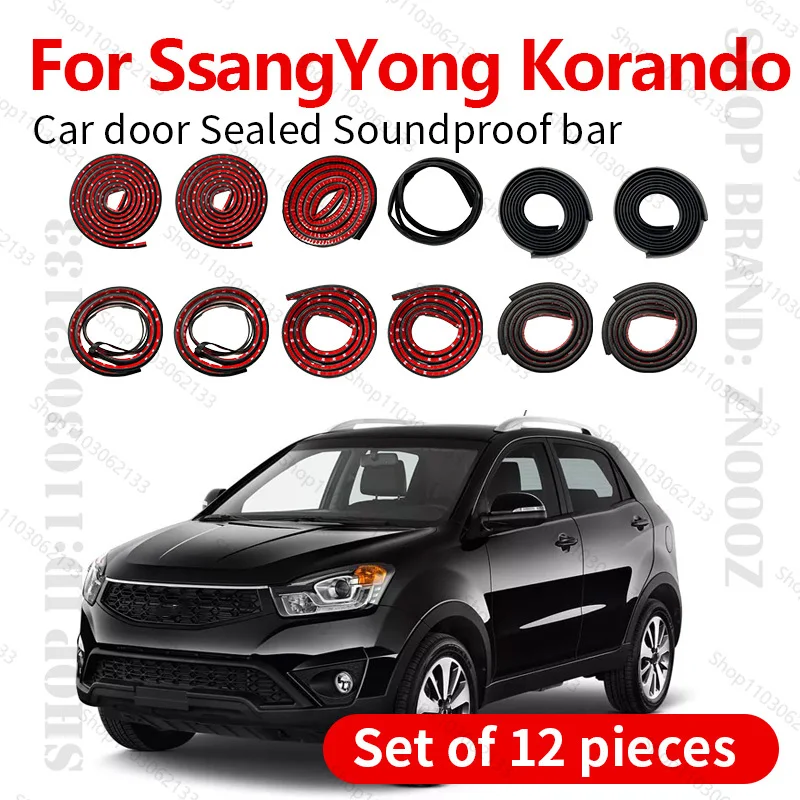 For 2019-2025 SsangYong Korando Car Door Seal Strip Rubber Double Layer Sealing Protector Soundproof Dustproof Seal Strip 12PCS
For 2019-2025 SsangYong Korando Car Door Seal Strip Rubber Double Layer Sealing Protector Soundproof Dustproof Seal Strip 12PCS