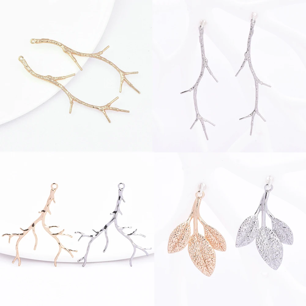 (8491) 6PCS 14.5x44MM 24K Gold Color Brass Branch Shaped Half Pins Connector Charms Pendants Jewelry Making Findings Accessories
(8491) 6PCS 14.5x44MM 24K Gold Color Brass Branch Shaped Half Pins Connector Charms Pendants Jewelry Making Findings Accessories