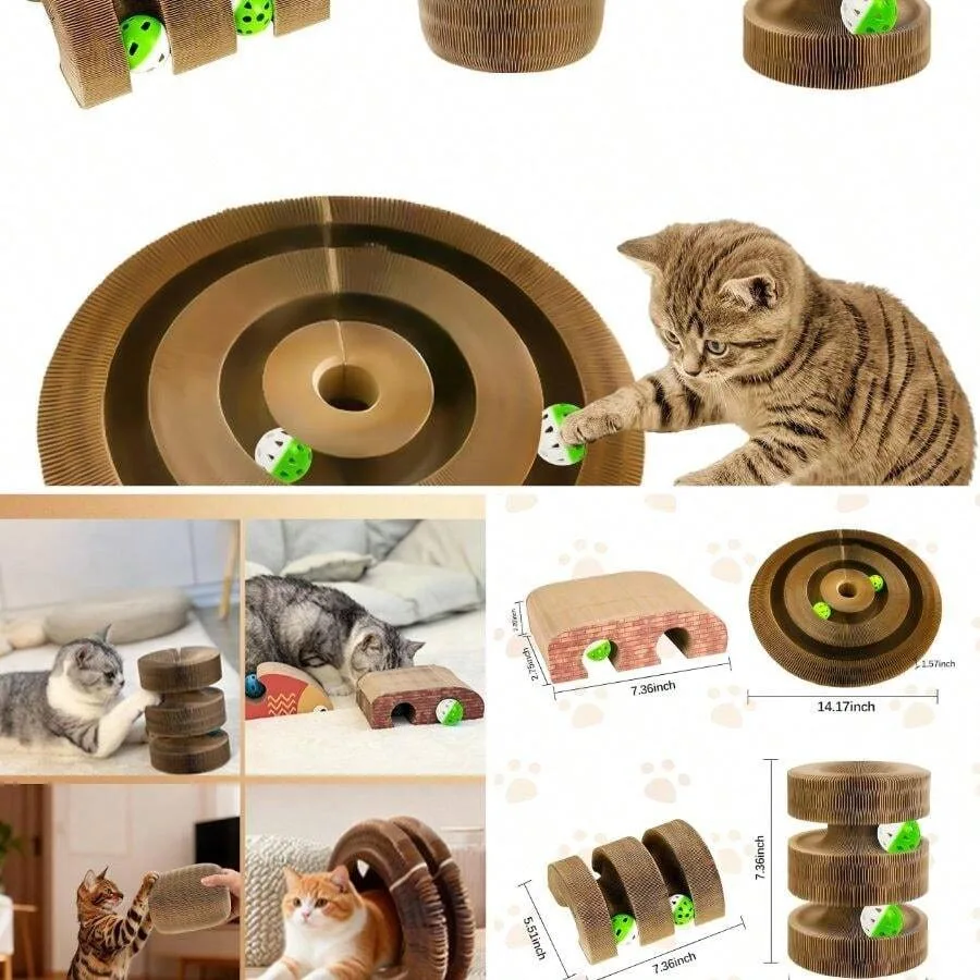 【New Arrival】Kurlz Toys, Magic Organ Scratcher Board With 2 Bell Balls, Twisty Paws Toy FoldableChangeable, Interactive Curls Ind
【New Arrival】Kurlz Toys, Magic Organ Scratcher Board With 2 Bell Balls, Twisty Paws Toy FoldableChangeable, Interactive Curls Ind
