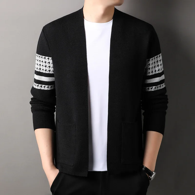 Men's Knitted Cardigan Spring Autumn Loose Casual Versatile Middle-aged Dad Fashion Sweater Simple Coat
Men's Knitted Cardigan Spring Autumn Loose Casual Versatile Middle-aged Dad Fashion Sweater Simple Coat