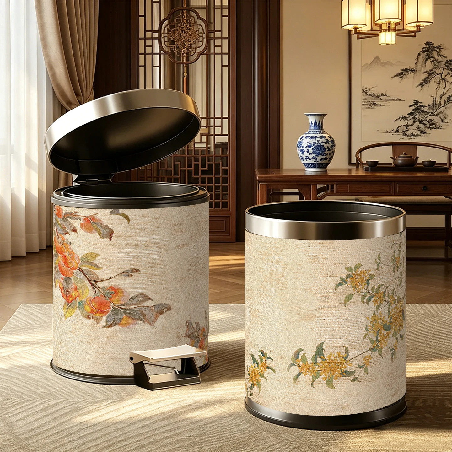 Chinese Sle Large Capaci Tra Can with Lid for Bedroom Living Room Hotel Batoom Home Use Sanitary Buet Paper Basket
Chinese Sle Large Capaci Tra Can with Lid for Bedroom Living Room Hotel Batoom Home Use Sanitary Buet Paper Basket