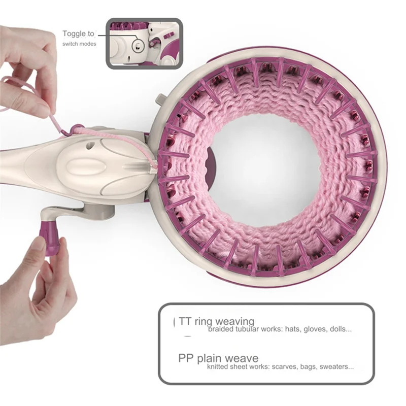 Wool Weaving Machine Hand Crank DIY Handmade Weaving Wools Scarf Material Wool Knitting Machine Sewing Accessories
Wool Weaving Machine Hand Crank DIY Handmade Weaving Wools Scarf Material Wool Knitting Machine Sewing Accessories