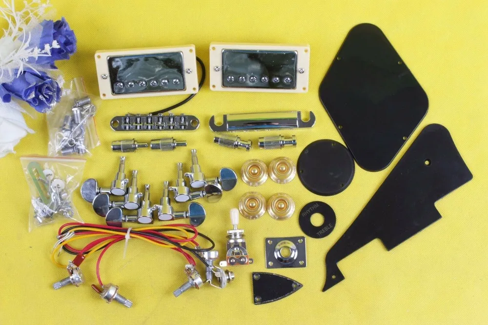 DIY Electric Guitar Kit Guitar hardware Pickup Bridge Tailpiece Electric Guitar Accessories
DIY Electric Guitar Kit Guitar hardware Pickup Bridge Tailpiece Electric Guitar Accessories
