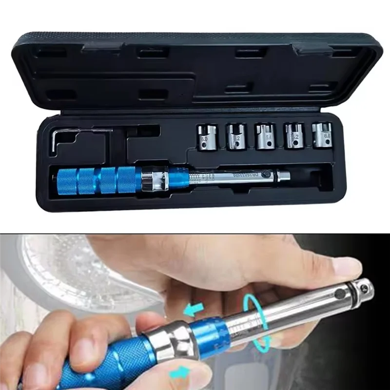 A25F-7PCS Drive Click Torque Wrench Set 2-10 NM Spoke Torque Wrench Steel Torque Wrench Set 2-10 NM With Extension Bar
A25F-7PCS Drive Click Torque Wrench Set 2-10 NM Spoke Torque Wrench Steel Torque Wrench Set 2-10 NM With Extension Bar