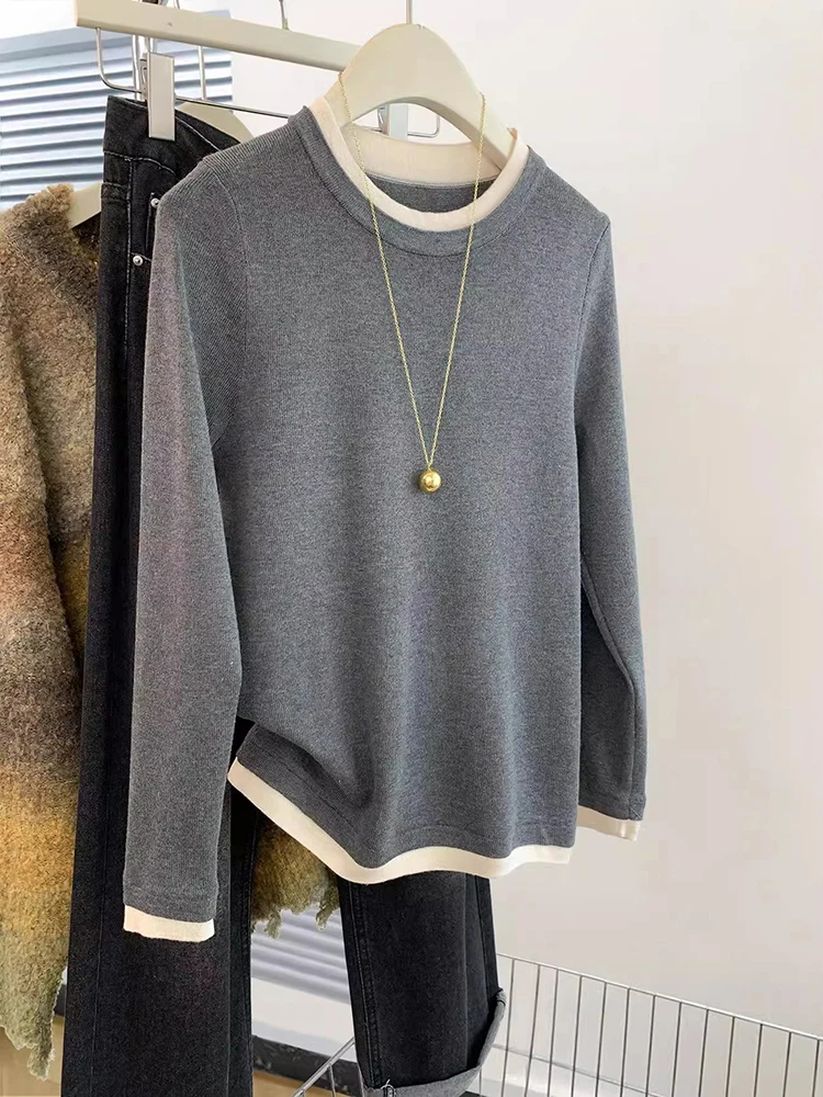 Autumn Winter Women's Knitted Sweater Soft Casual Loose Warm Sweater Woman Pullovers All-match Solid O-neck Tops
Autumn Winter Women's Knitted Sweater Soft Casual Loose Warm Sweater Woman Pullovers All-match Solid O-neck Tops