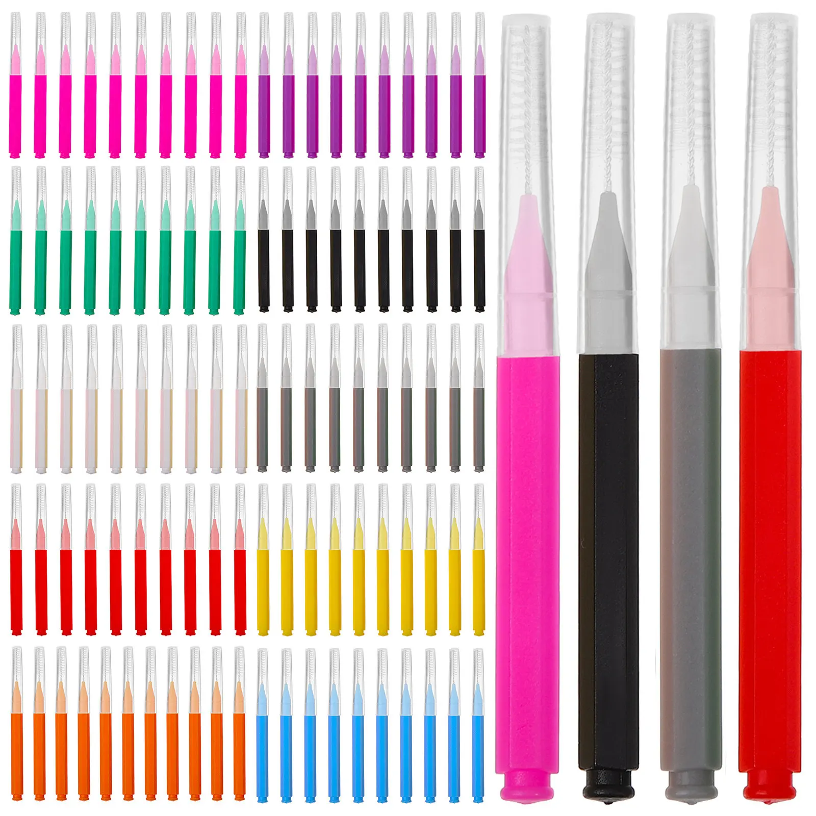 100Pcs Interdental Brush Dental Between Teeth Cleaner for Braces Portable Interdental Cleaning Brush Small Size for Home
100Pcs Interdental Brush Dental Between Teeth Cleaner for Braces Portable Interdental Cleaning Brush Small Size for Home