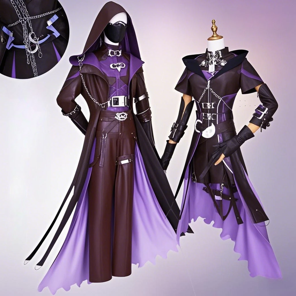 Game Love and Deepspace Cosplay Rafayel Costume Qiyu Purple Black Set Dark Night and Misty Trail Clothes for Men Theme Party
Game Love and Deepspace Cosplay Rafayel Costume Qiyu Purple Black Set Dark Night and Misty Trail Clothes for Men Theme Party