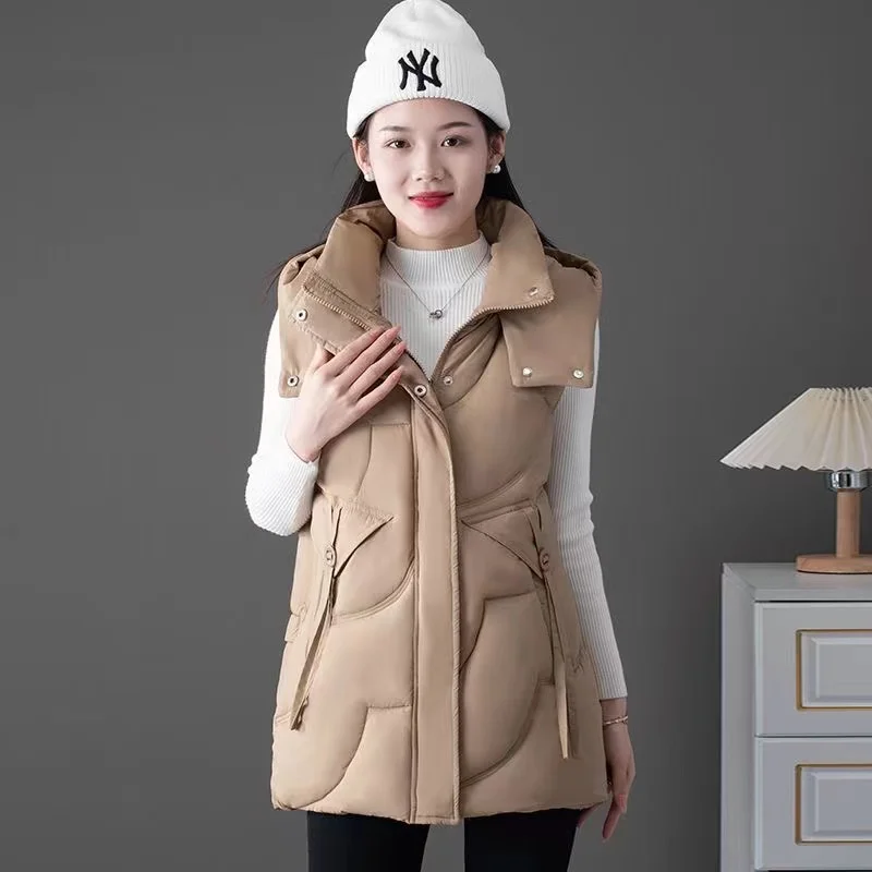 Fashion Autumn Winter Women Vests New 2024 Elegant Down Cotton Waistcoat Coats Female Warm Outerwear Casual Sleeveless Jackets
Fashion Autumn Winter Women Vests New 2024 Elegant Down Cotton Waistcoat Coats Female Warm Outerwear Casual Sleeveless Jackets