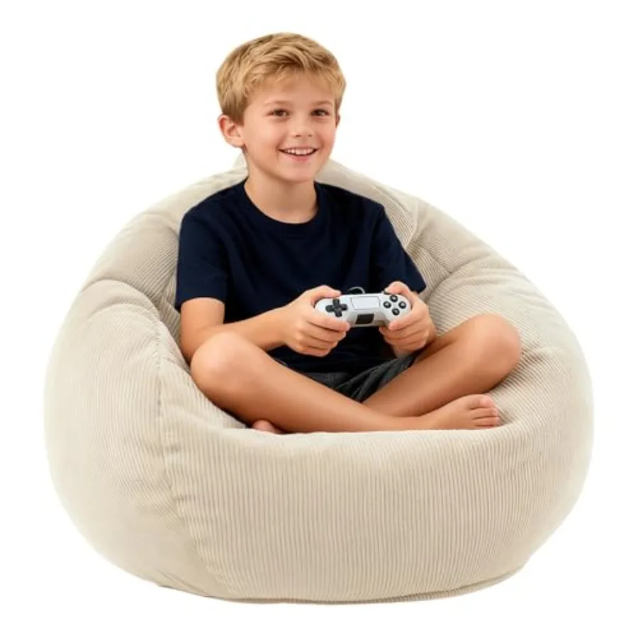 Bean Bag Chair Memory Foam Bean Bag Chair/Teen with Fiing Round Bean Bag Chair iving Room Bedroom Coege Dorm Reading Chair
Bean Bag Chair Memory Foam Bean Bag Chair/Teen with Fiing Round Bean Bag Chair iving Room Bedroom Coege Dorm Reading Chair