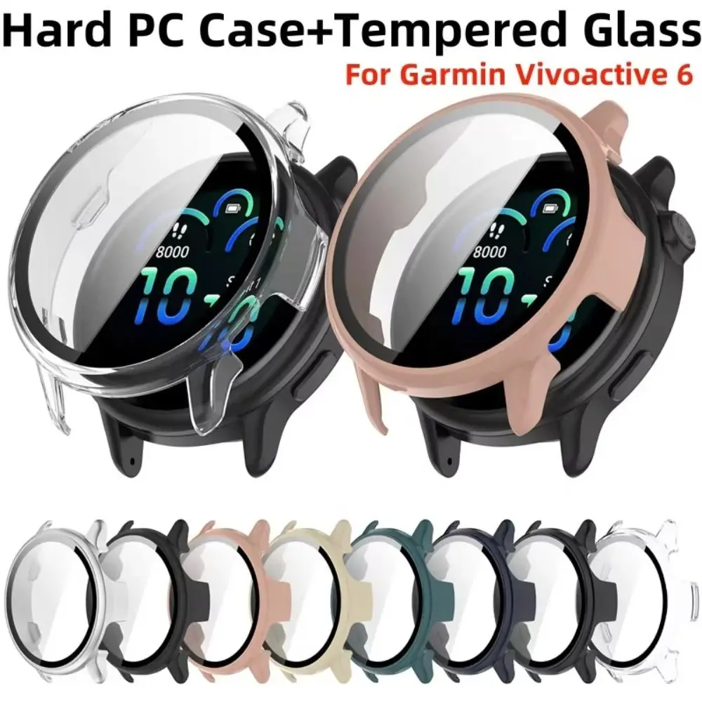 PC+Tempered Protective Case Full Coverage Bumper Screen Cover Anti-Scratch Protector Shell for Garmin Vivoactive 6
PC+Tempered Protective Case Full Coverage Bumper Screen Cover Anti-Scratch Protector Shell for Garmin Vivoactive 6