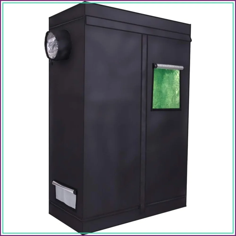 47" x 24" x 70" Grow Tent, High Reflective Mylar Hydroponic Plant Growing Room with Removable Floor Tray & Observation Window for Indoor Plant Flower Herb
47" x 24" x 70" Grow Tent, High Reflective Mylar Hydroponic Plant Growing Room with Removable Floor Tray & Observation Window for Indoor Plant Flower Herb