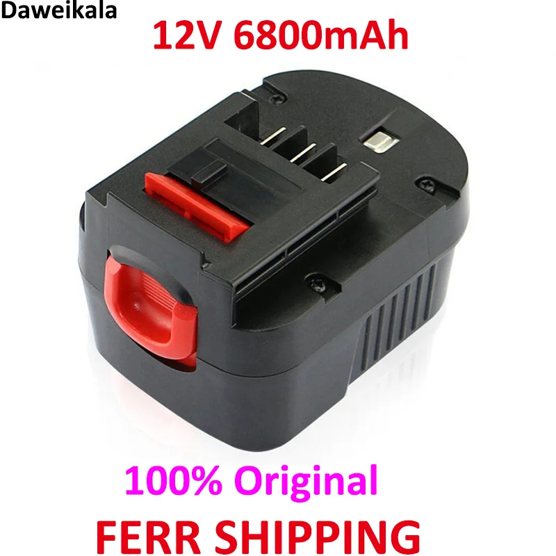 12V 6800mah Rechargeable Tool Battery for Black & Decker A12 A12ex Fsb12 Fs120b A1712 Hp12k HP12 Lithium Ion Replacement Dri
12V 6800mah Rechargeable Tool Battery for Black & Decker A12 A12ex Fsb12 Fs120b A1712 Hp12k HP12 Lithium Ion Replacement Dri