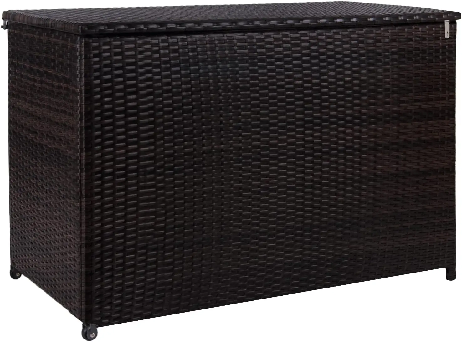 Outdoor Large 150 Gallons Wicker Waterproof Lockable Storage Container Deck Box w/waterproof Inner Liner, Lid,Handle and Wheels
Outdoor Large 150 Gallons Wicker Waterproof Lockable Storage Container Deck Box w/waterproof Inner Liner, Lid,Handle and Wheels