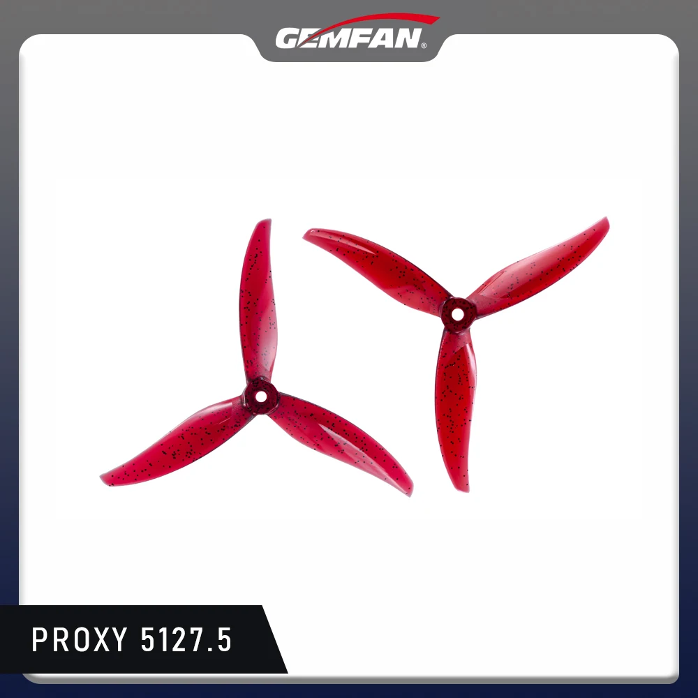 Gemfan Proxy 5127.5 Propeller 3-blade Colorful Props for FPV Drone PABLO FLOR x PDEVX 5inch Freestyle 4pcs
Gemfan Proxy 5127.5 Propeller 3-blade Colorful Props for FPV Drone PABLO FLOR x PDEVX 5inch Freestyle 4pcs