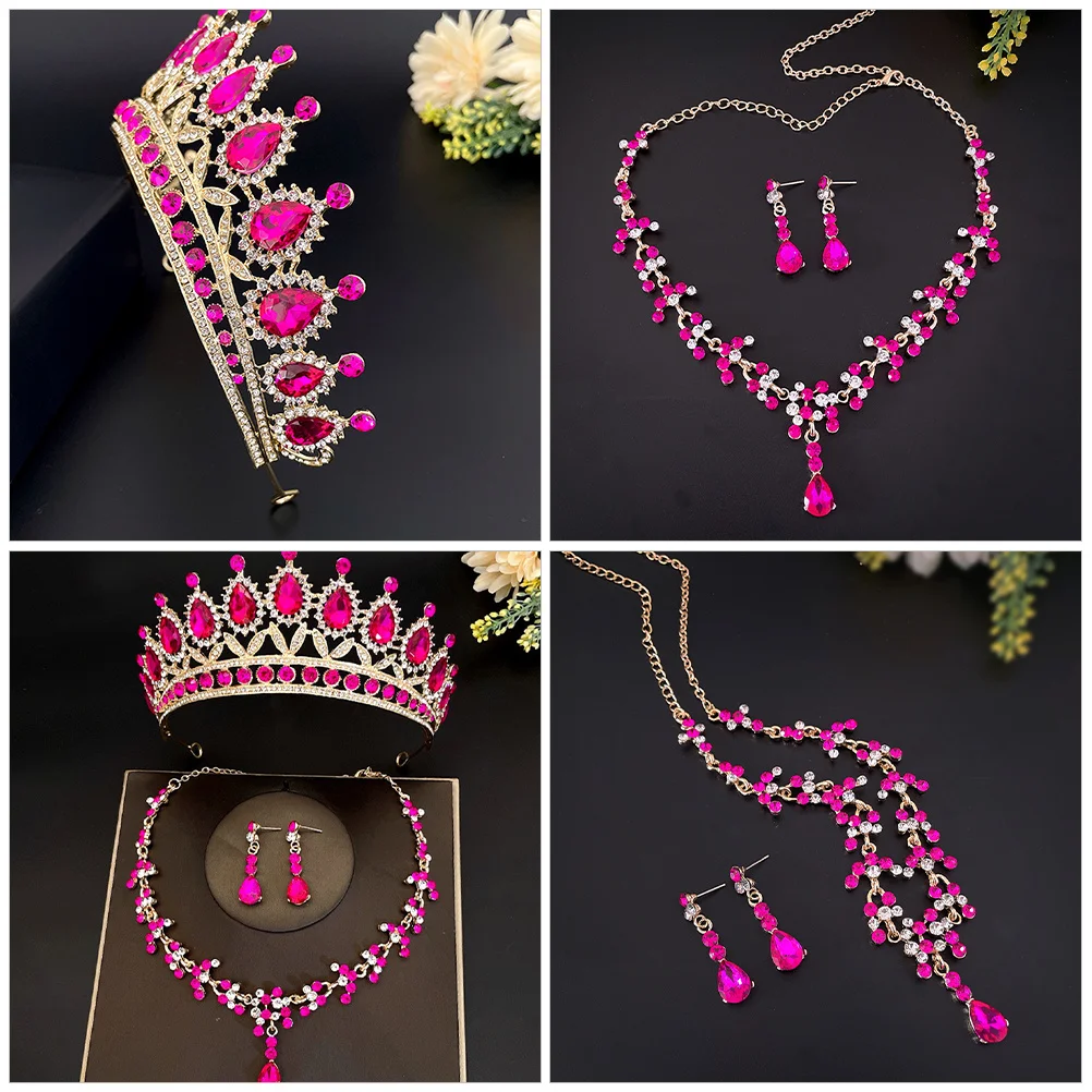 1 set 1 Set Earring Necklace Set Rhinestone Bride Jewelry For Wedding Jewelry Gift Party Prom Tiara Women Girls Gift 
1 set 1 Set Earring Necklace Set Rhinestone Bride Jewelry For Wedding Jewelry Gift Party Prom Tiara Women Girls Gift