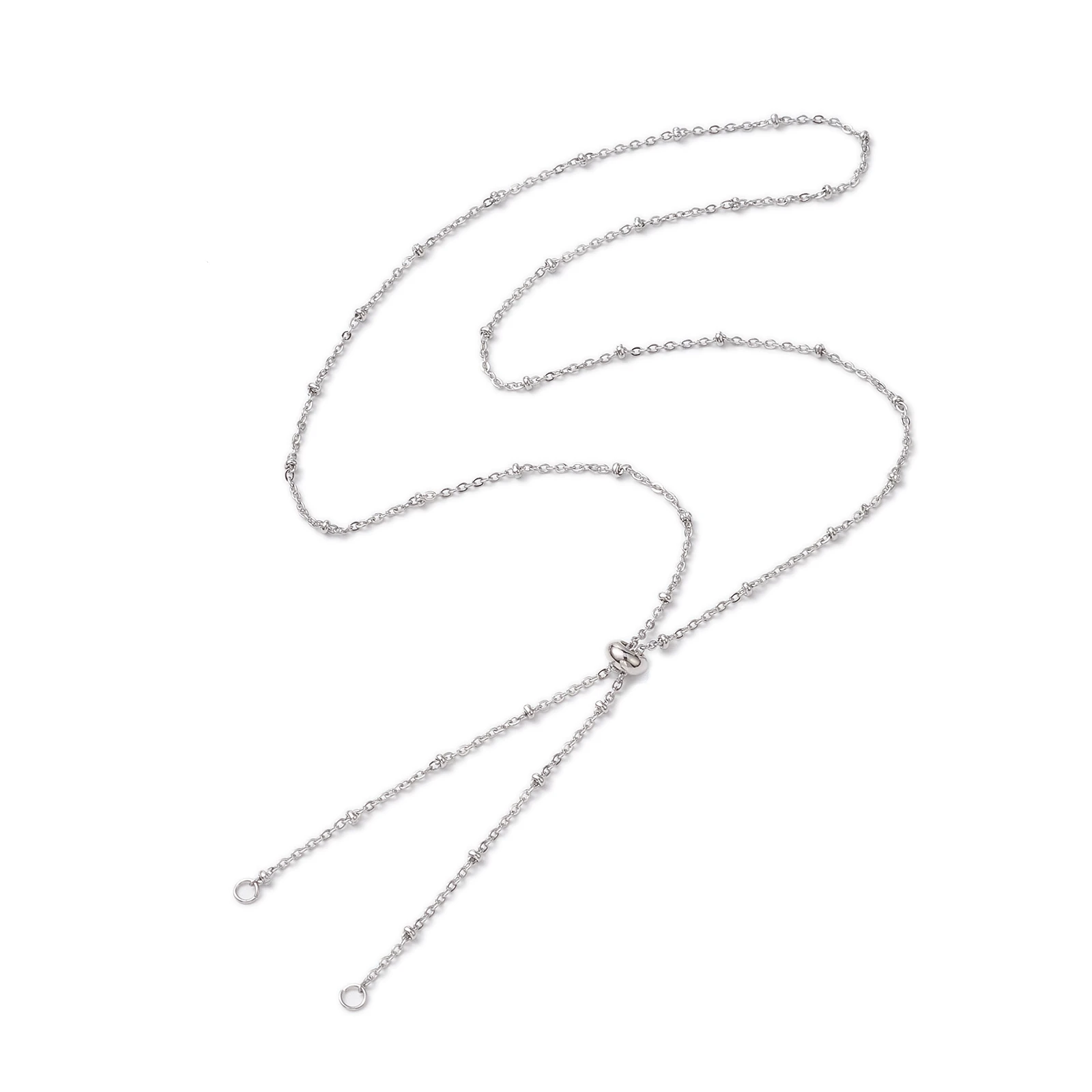 10Pcs 304 Stainless Steel Satellite Chain Slider Necklace Making Chain Adjustable Necklace Chains for DIY Necklace Making 60.6cm
10Pcs 304 Stainless Steel Satellite Chain Slider Necklace Making Chain Adjustable Necklace Chains for DIY Necklace Making 60.6cm