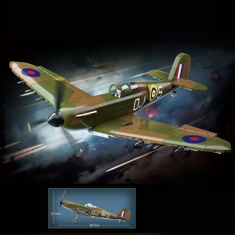 Vintage Military Fighter Jet Building Bricks Kit, Detailed WWII Airplane Model, Collectible STEM Toy for Aviation Enthusiasts
Vintage Military Fighter Jet Building Bricks Kit, Detailed WWII Airplane Model, Collectible STEM Toy for Aviation Enthusiasts