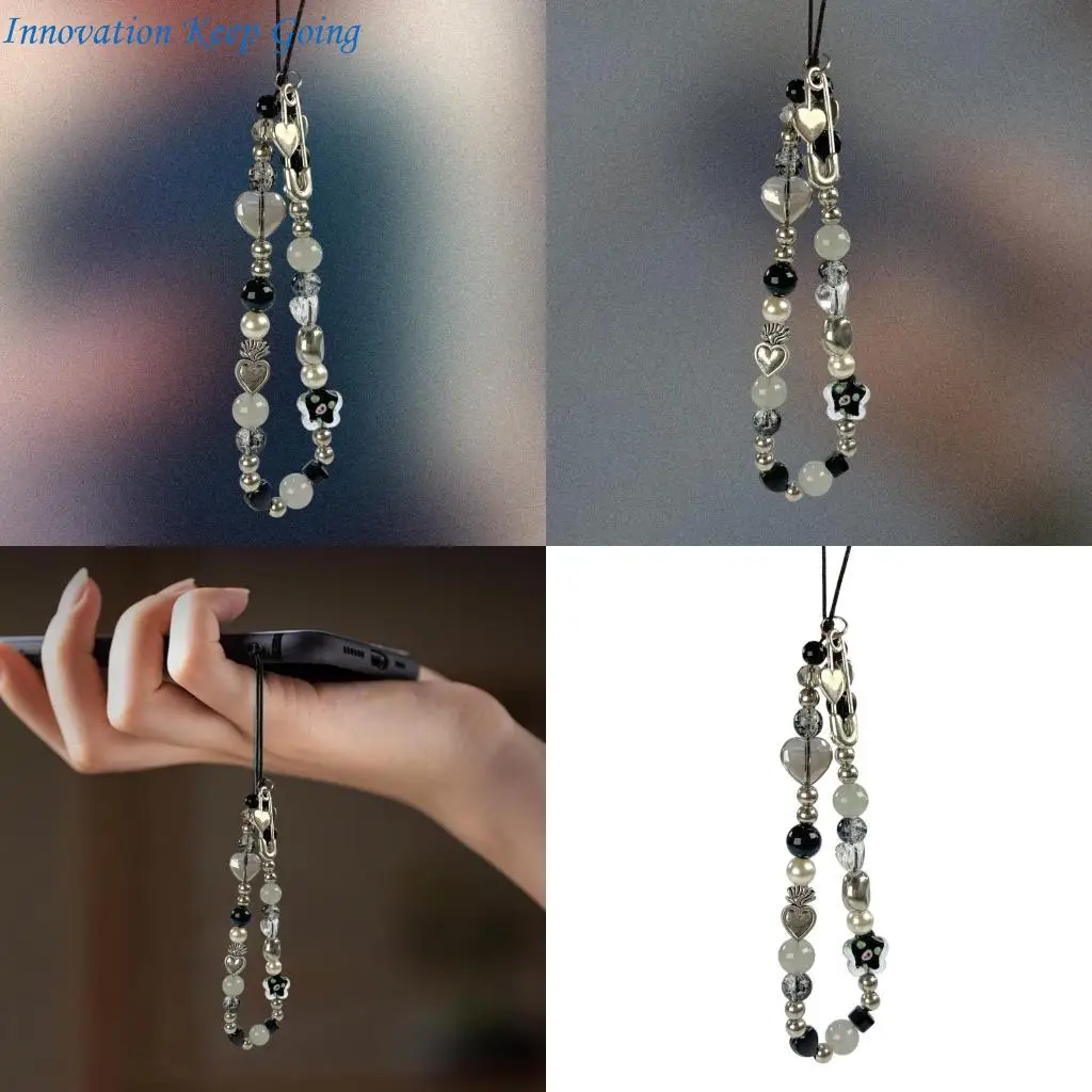 E65C Handmade Beaded Women Phone Chain Wrist Strap Lanyard Jewelry Keychain Antiloss
E65C Handmade Beaded Women Phone Chain Wrist Strap Lanyard Jewelry Keychain Antiloss