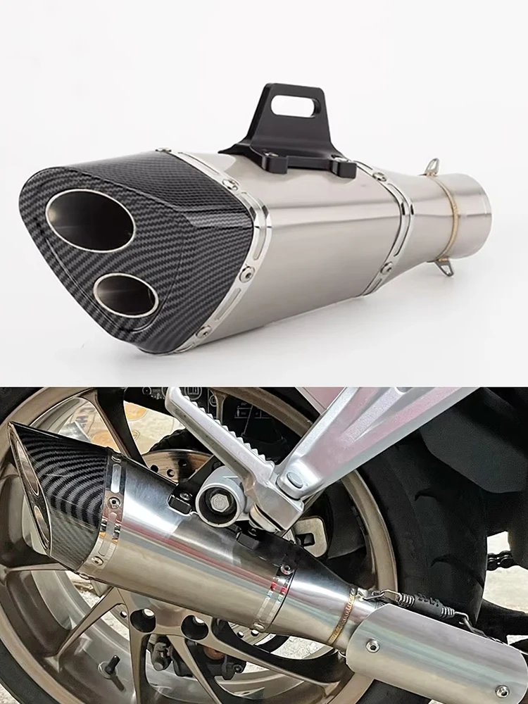 Motorcycle Exhaust Escape Muffler Carbon Fiber Single Hole For Honda Kawasaki Suzuki 51 60 mm Universal With DB Killer
Motorcycle Exhaust Escape Muffler Carbon Fiber Single Hole For Honda Kawasaki Suzuki 51 60 mm Universal With DB Killer