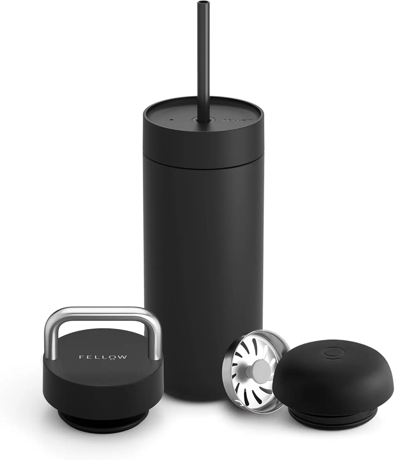 Термокружка 3-в-1 на 16 унций с ручкой для переноски, крышками для горячих/холодных напитков, керамическим покрытием внутри и вакуумной изоляцией из нержавеющей стали - матовый черный цвет
Термокружка 3-в-1 на 16 унций с ручкой для переноски, крышками для горячих/холодных напитков, керамическим покрытием внутри и вакуумной изоляцией из нержавеющей стали - матовый черный цвет