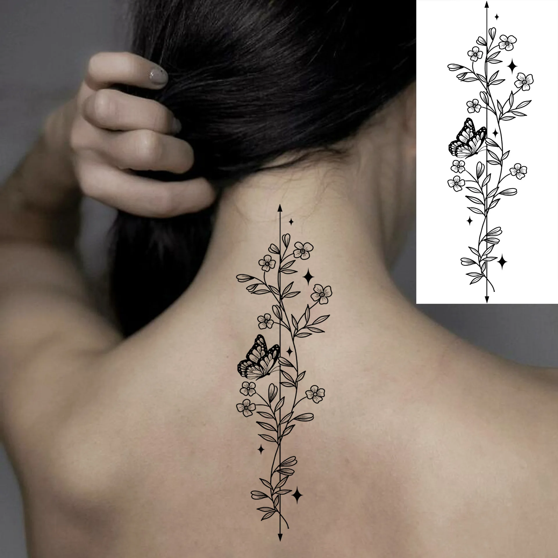 Temporary Tattoo Stickers Water Transfer Crescent Moon Lotus New Design For Hand Back And Back Skin Safe Non Toxic Long Lasting
Temporary Tattoo Stickers Water Transfer Crescent Moon Lotus New Design For Hand Back And Back Skin Safe Non Toxic Long Lasting