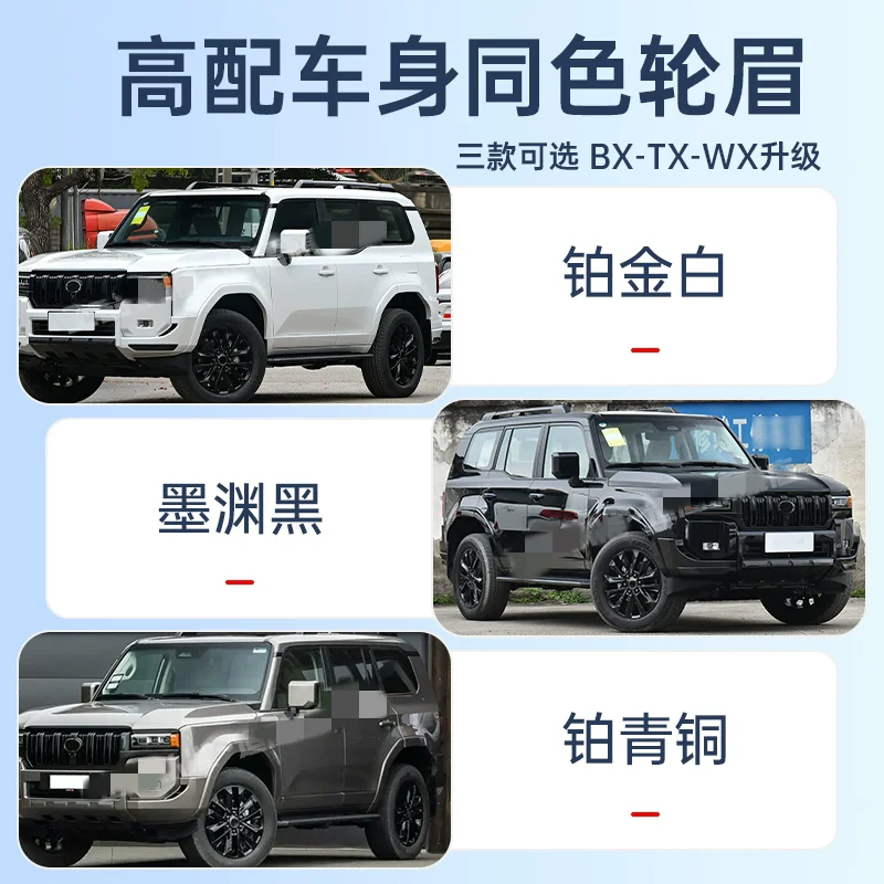 Wheel Eyebrows for Toyota Prado LC250 24-25 modified new style Wheel trims Protector Mudguard Fender Body kit
Wheel Eyebrows for Toyota Prado LC250 24-25 modified new style Wheel trims Protector Mudguard Fender Body kit