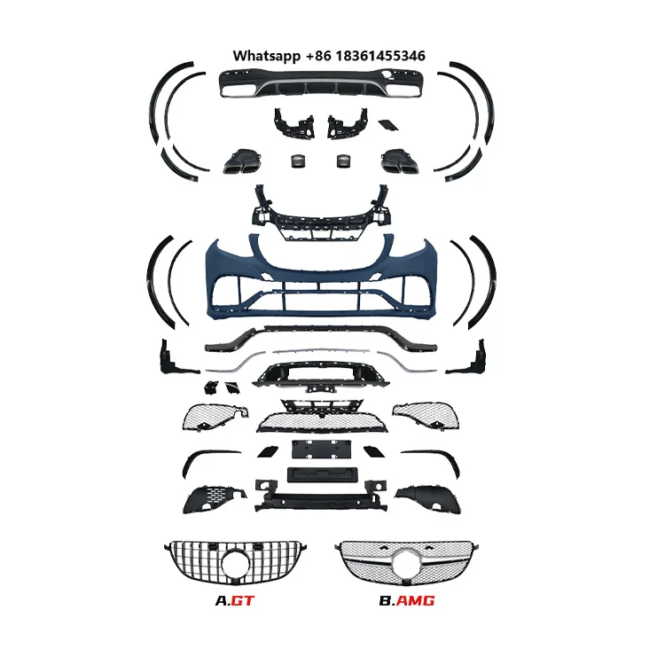 For GLE W166 2015-2019 High Quality New Bodykit GLE63 Look Gloss Black/Carbon Look Body Conversion Kit
For GLE W166 2015-2019 High Quality New Bodykit GLE63 Look Gloss Black/Carbon Look Body Conversion Kit
