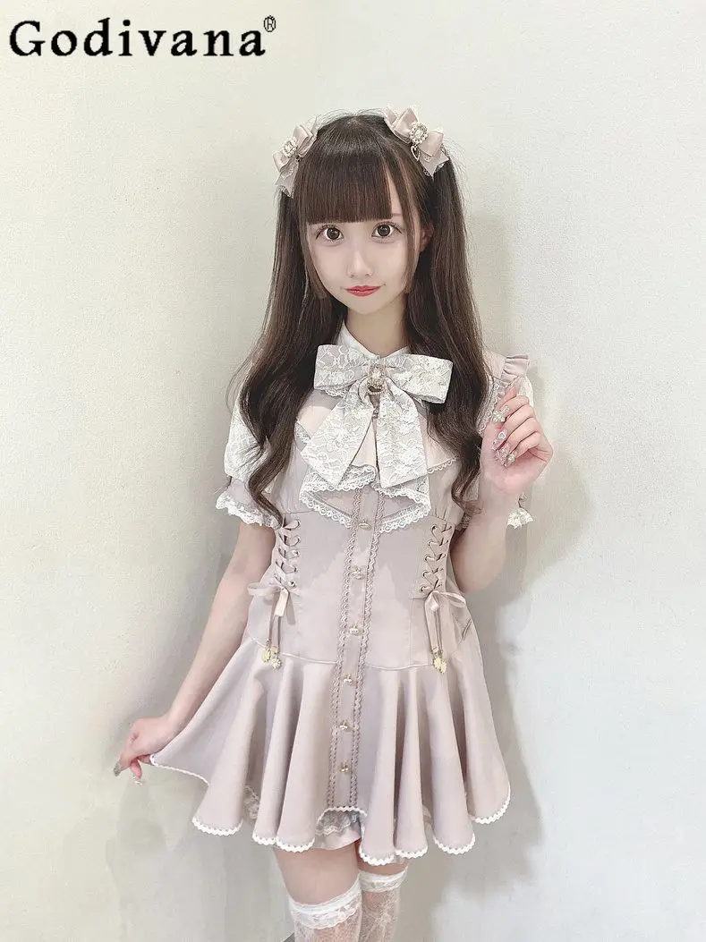 2026 New Japanese Style Sweet & Cute Lolita Outfit - Dollcore Versatile Heart & Bow Lace Short Sleeve Dress Set
2026 New Japanese Style Sweet & Cute Lolita Outfit - Dollcore Versatile Heart & Bow Lace Short Sleeve Dress Set