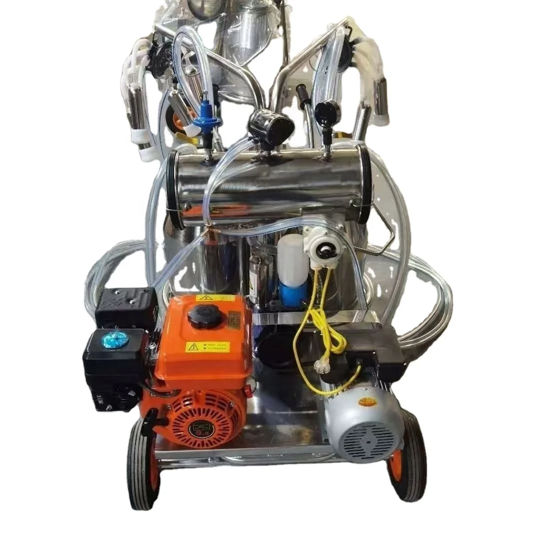 Oil-electric Dual-use Stainless Steel Milk Bucket Single Bucket Double Bucket Oil-electric Hybrid Dual-power Milk Extractor
Oil-electric Dual-use Stainless Steel Milk Bucket Single Bucket Double Bucket Oil-electric Hybrid Dual-power Milk Extractor