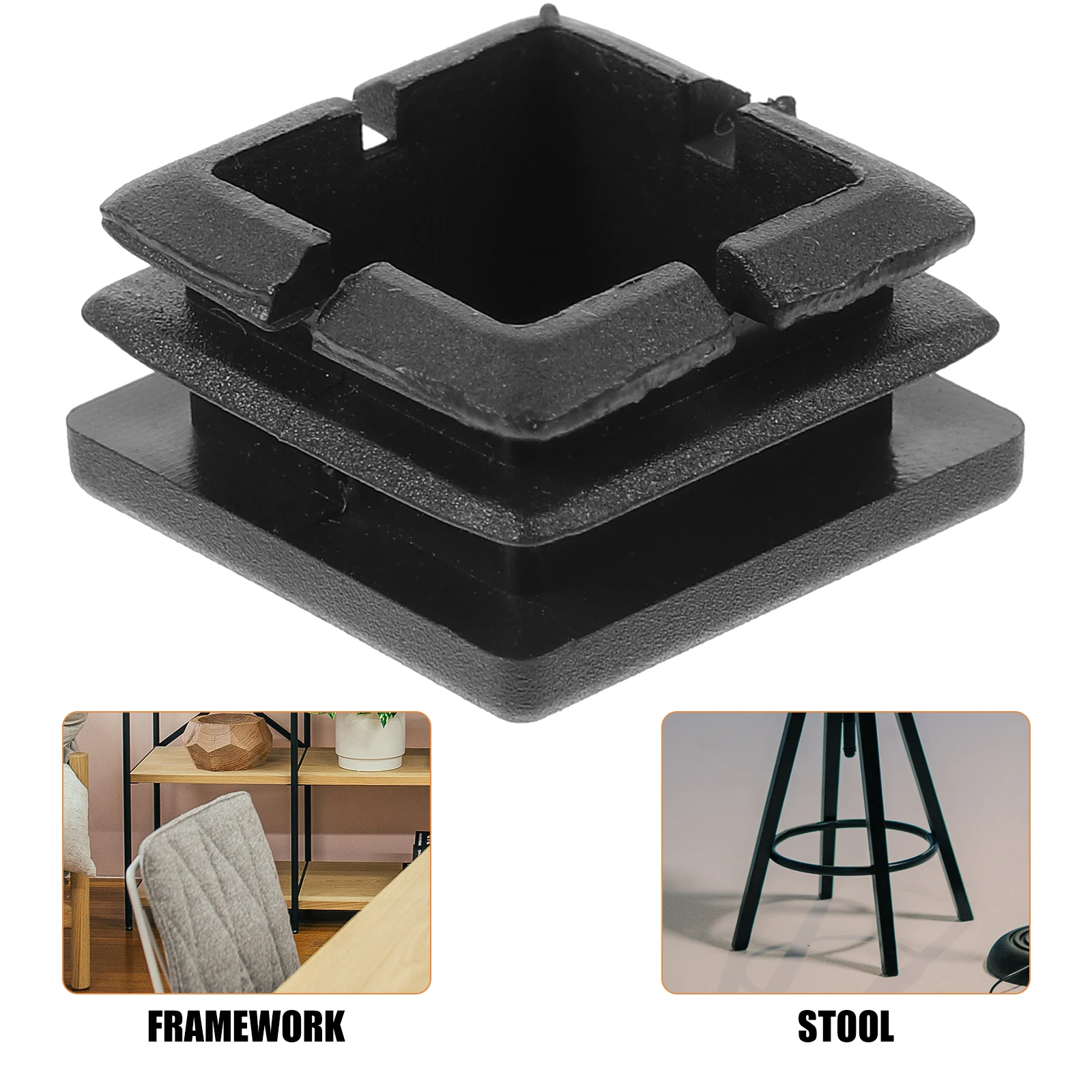 12pcs Plastic End Cap Tubing Cap Square Post End Insert Chair Leg Plug Furniture Protector Hole Cover Tube Button Sturdy Durable 
12pcs Plastic End Cap Tubing Cap Square Post End Insert Chair Leg Plug Furniture Protector Hole Cover Tube Button Sturdy Durable
