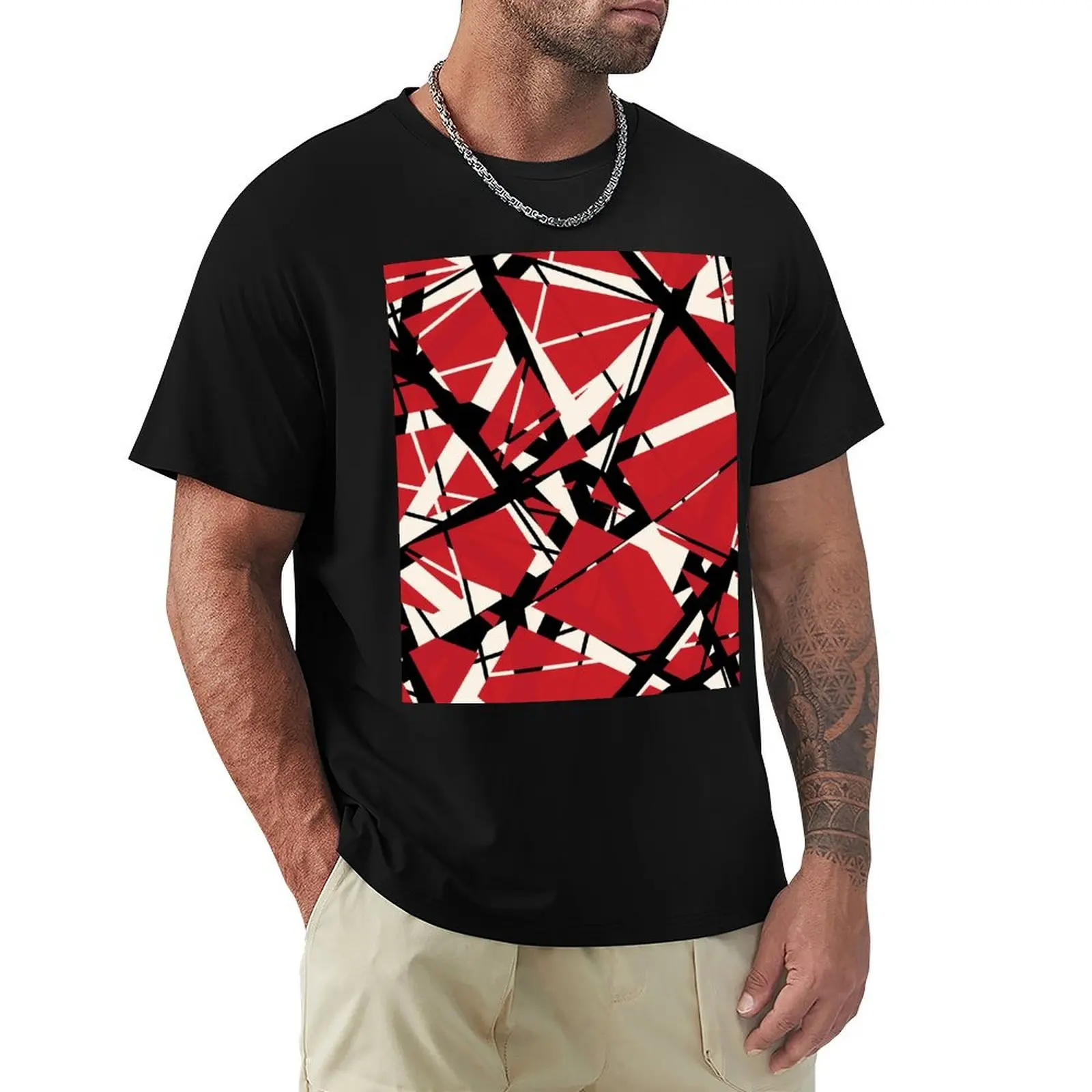 EVH: authentic stripes design (red) T-Shirt graphic t shirt vintage Personalized t-shirt summer top Short sleeve tee men
EVH: authentic stripes design (red) T-Shirt graphic t shirt vintage Personalized t-shirt summer top Short sleeve tee men