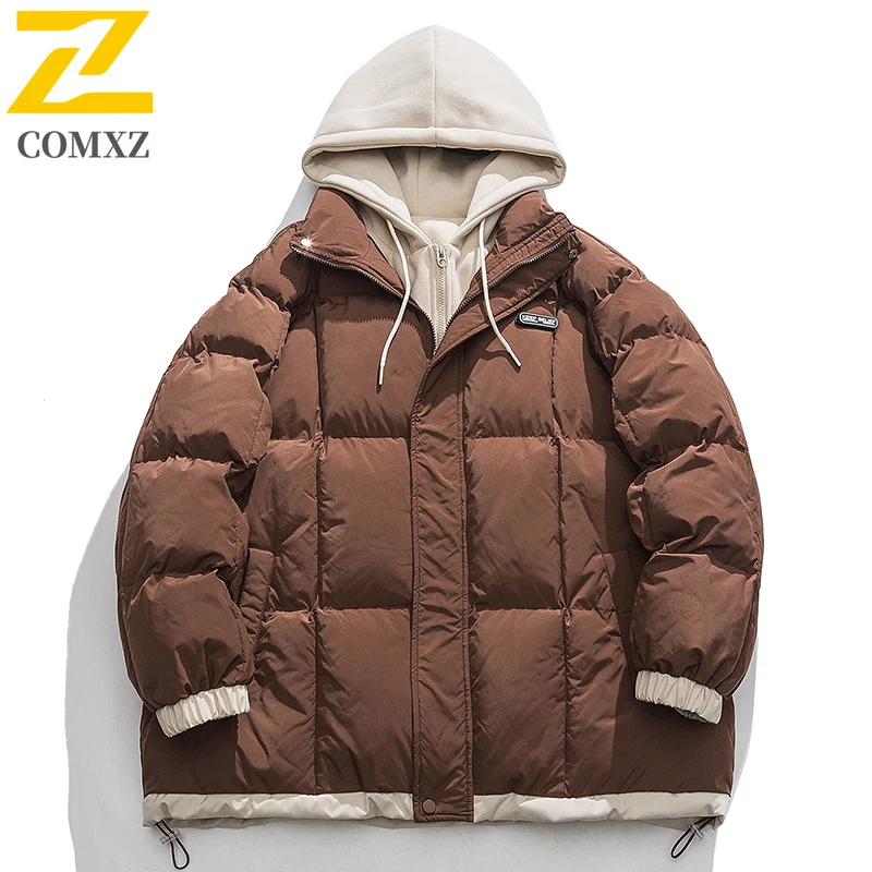 Men Vintage Loose Fit Hooded Jacket Winter Korean Style Windproof Waterproof Two-Piece Cotton Coat with Embroidery Streetwear
Men Vintage Loose Fit Hooded Jacket Winter Korean Style Windproof Waterproof Two-Piece Cotton Coat with Embroidery Streetwear