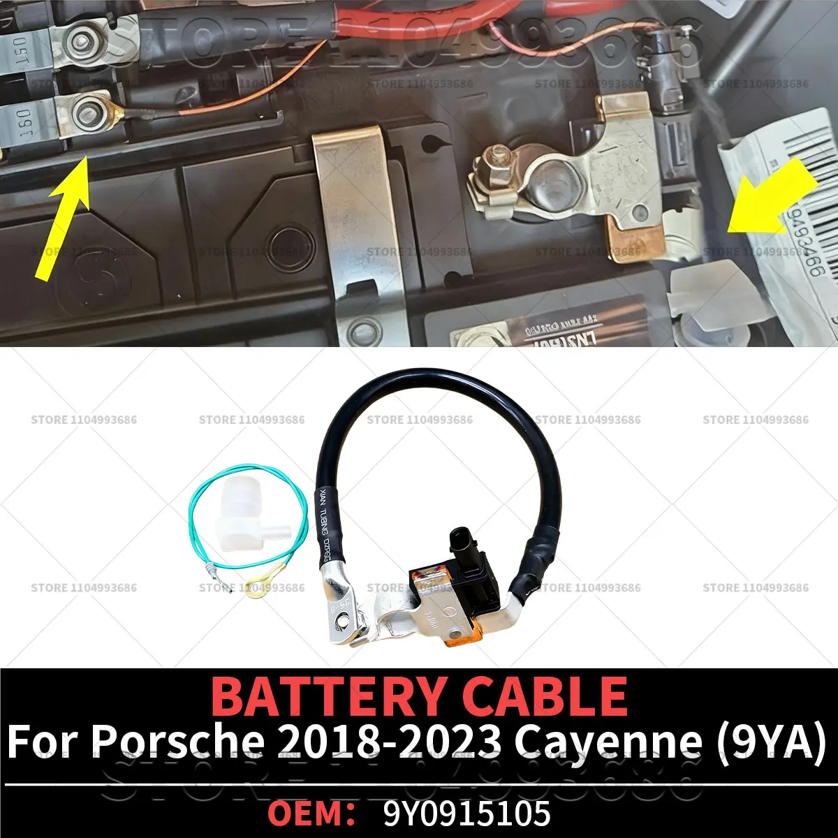 For Porsche 2018-2023 Cayenne (9YA) Repair AGM Battery Terminal Sensor Wire Cable OEM 9Y0915105 9Y0915105QY 9Y0915105LY
For Porsche 2018-2023 Cayenne (9YA) Repair AGM Battery Terminal Sensor Wire Cable OEM 9Y0915105 9Y0915105QY 9Y0915105LY