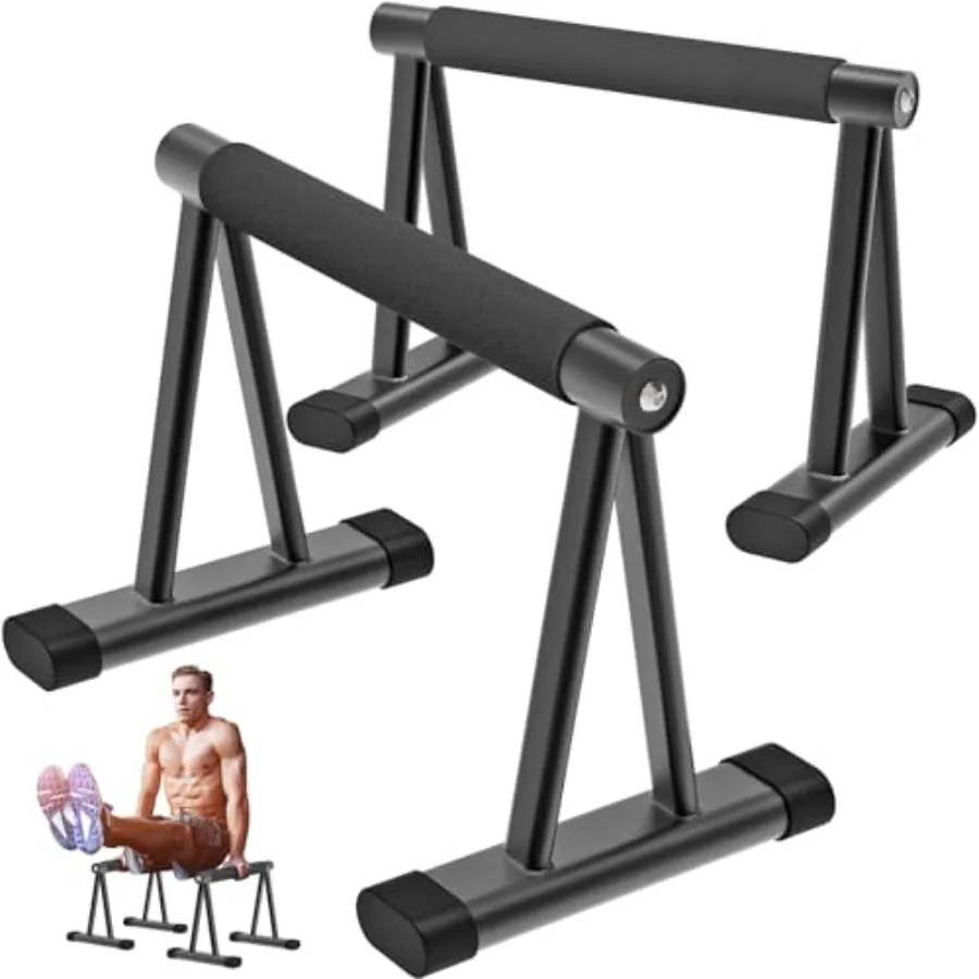Dolibest 12'' High Push Up Bars with 8 Rubber Feet and Comfortable Handle Stable Triangle Base for Calisthenics Handstand Gym H
Dolibest 12'' High Push Up Bars with 8 Rubber Feet and Comfortable Handle Stable Triangle Base for Calisthenics Handstand Gym H