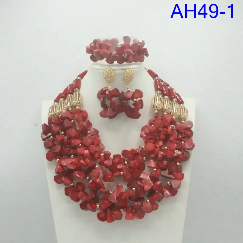 African Fashion Real Coral Beads Wedding Necklace Set Nigeria Wedding Jewelry Accessories
African Fashion Real Coral Beads Wedding Necklace Set Nigeria Wedding Jewelry Accessories