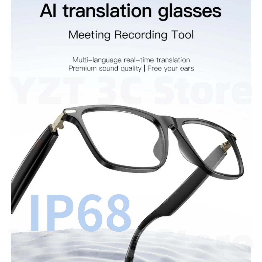 M01Pro AI Smart Glasses IP68 Waterproof Real-Time Translation Audio Recording Wireless Touch Control Hands-Free Call for Outdoor
M01Pro AI Smart Glasses IP68 Waterproof Real-Time Translation Audio Recording Wireless Touch Control Hands-Free Call for Outdoor