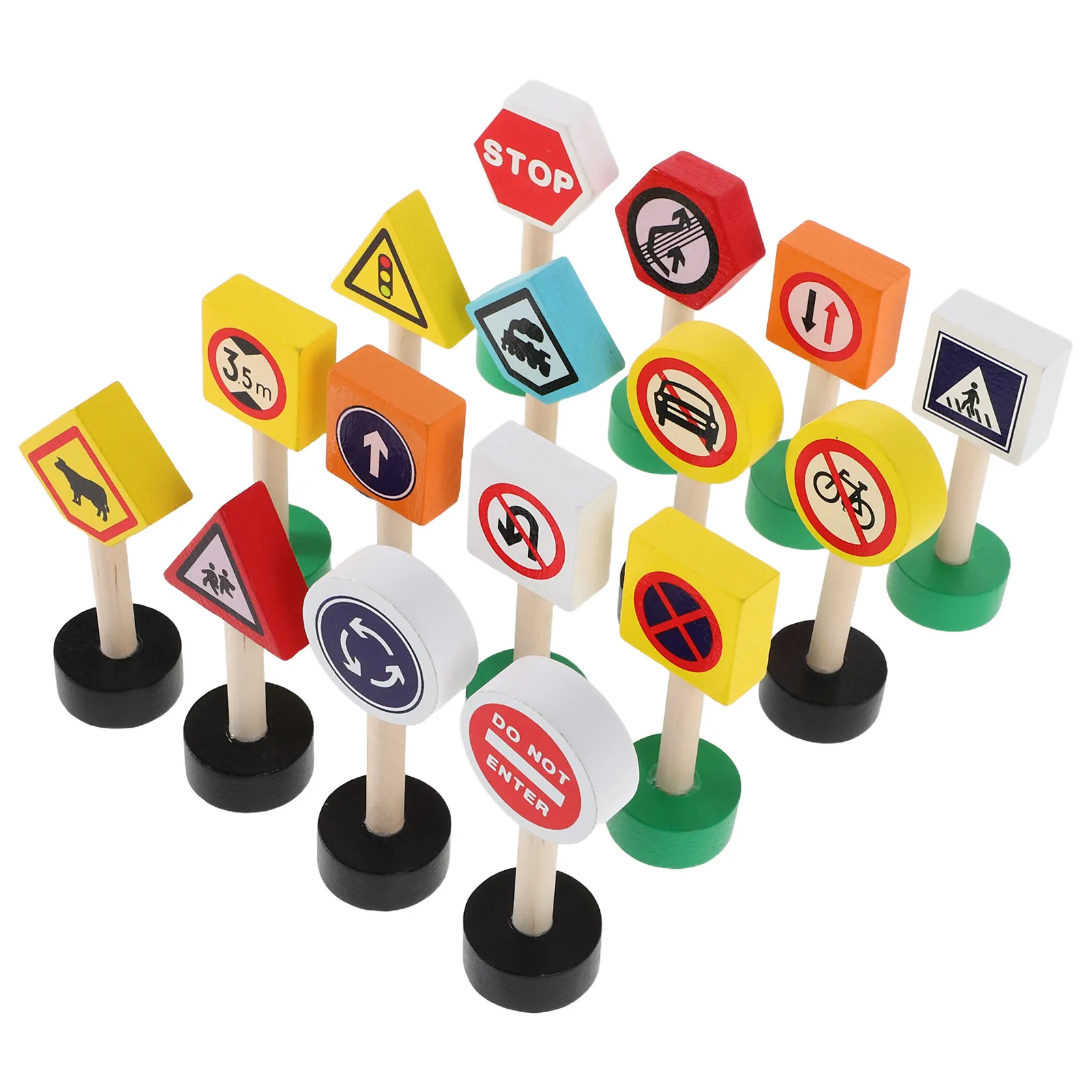 16Pcs Wooden Traffic Sign Playset Educational Road Tool for Preschoolers Toddlers Early Childhood Development
16Pcs Wooden Traffic Sign Playset Educational Road Tool for Preschoolers Toddlers Early Childhood Development