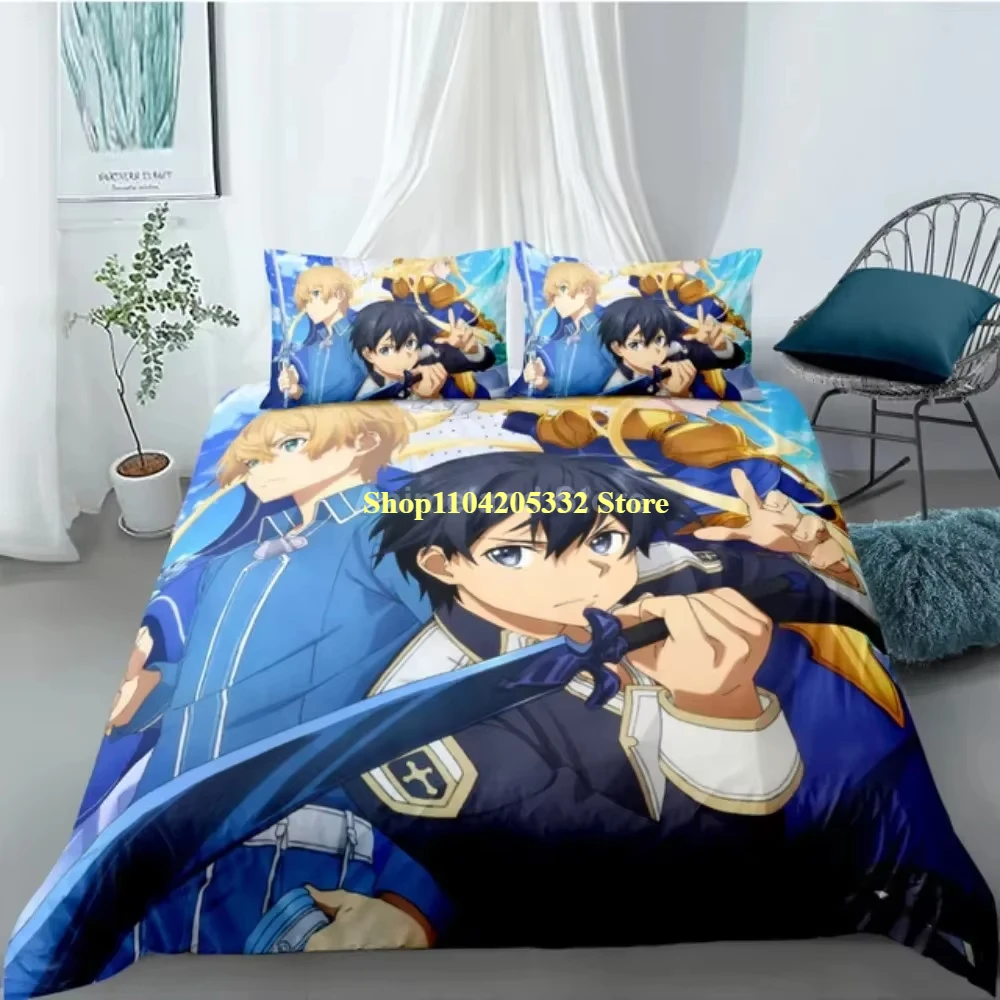 Sword Art Online Bedding Set Anime Bed Linen Quilt Duvet Cover Sets Home Decor Twin Single Queen King Size Fashion Gift Cartoon
Sword Art Online Bedding Set Anime Bed Linen Quilt Duvet Cover Sets Home Decor Twin Single Queen King Size Fashion Gift Cartoon