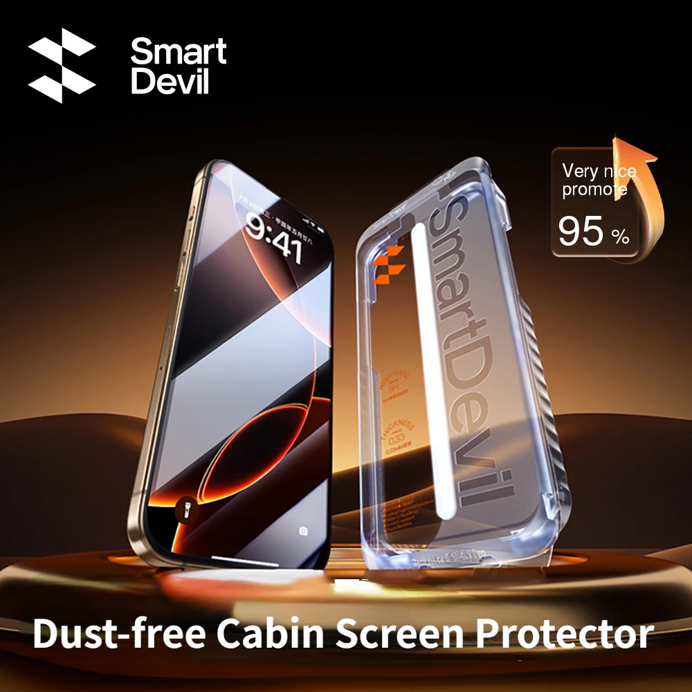 Защитная пленка SmartDevil для iPhone 16 Pro Max 16 15 HD, прозрачная пленка из закаленного стекла, с простой установкой, защита от пыли
Защитная пленка SmartDevil для iPhone 16 Pro Max 16 15 HD, прозрачная пленка из закаленного стекла, с простой установкой, защита от пыли