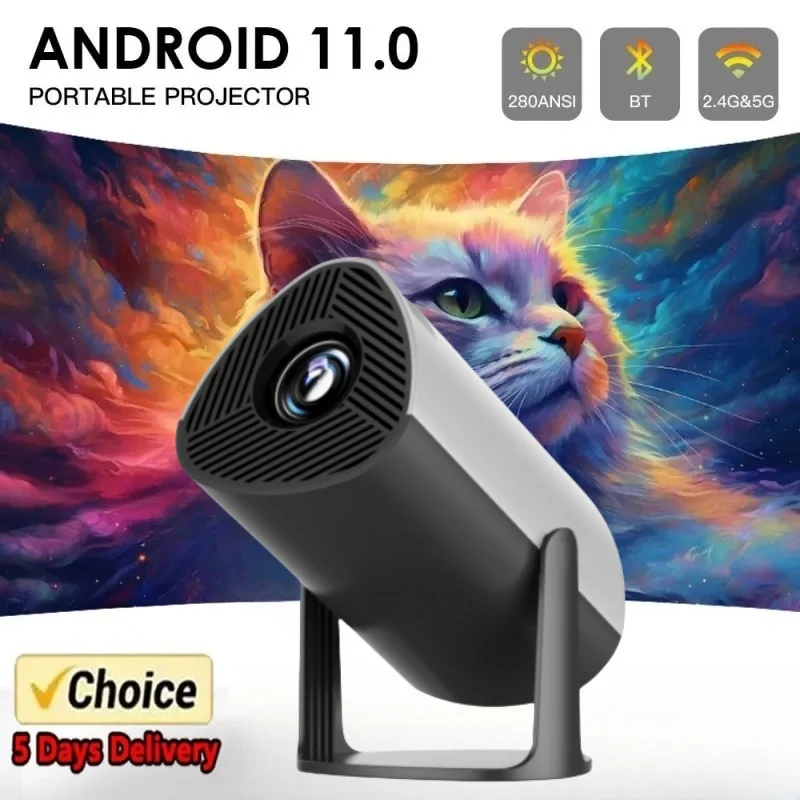 SJX300 Pro 4K Wifi6 Android 11 Projector 260 ANSI Lumens Dual WIFI Allwinner 1280x720P Portable Home Outdoor Cinema
SJX300 Pro 4K Wifi6 Android 11 Projector 260 ANSI Lumens Dual WIFI Allwinner 1280x720P Portable Home Outdoor Cinema