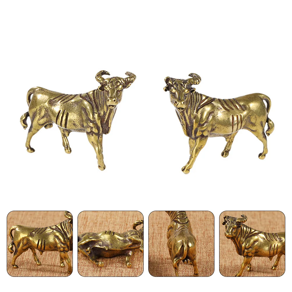 2pcs Brass Cow Adornment Desktop Decor Craft Set Compact Resistant Deformation Animal Year Ornament Cow Desktop Decor
2pcs Brass Cow Adornment Desktop Decor Craft Set Compact Resistant Deformation Animal Year Ornament Cow Desktop Decor