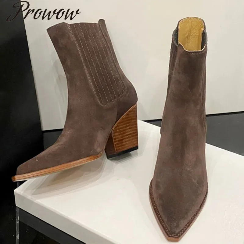 Новые ботильоны на матовом каблуке с острым носком, женская обувь Zapatos Mujer
Новые ботильоны на матовом каблуке с острым носком, женская обувь Zapatos Mujer
