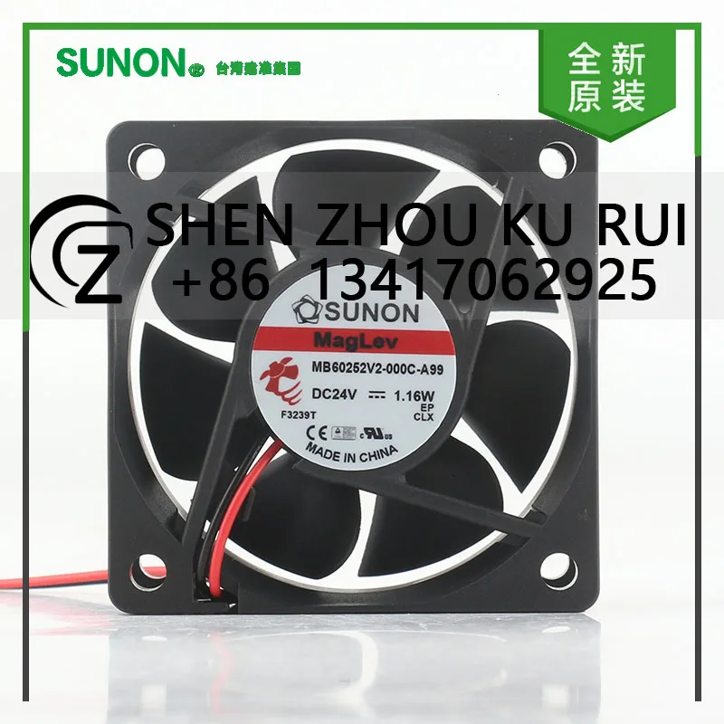 Sunon 5V 12V 48V DC 24V 1.16W AC EC 6025 60X60X25MM 6CM magnetic suspension quiet inverter 2-wire MB60252V2-000C-A99 cooling fan 
Sunon 5V 12V 48V DC 24V 1.16W AC EC 6025 60X60X25MM 6CM magnetic suspension quiet inverter 2-wire MB60252V2-000C-A99 cooling fan