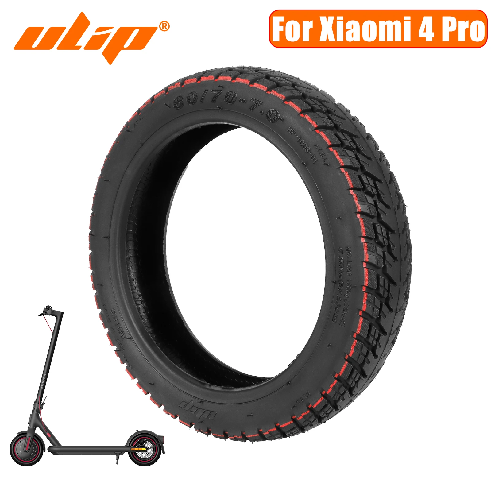 Ulip 10 Inch Off Road Tire Tubeless Tyre Wheel 60/70-7.0 For Xiaomi 4 Pro Scooter Anti-slip Rubber Off Road Tyre Vacuum Tire
Ulip 10 Inch Off Road Tire Tubeless Tyre Wheel 60/70-7.0 For Xiaomi 4 Pro Scooter Anti-slip Rubber Off Road Tyre Vacuum Tire