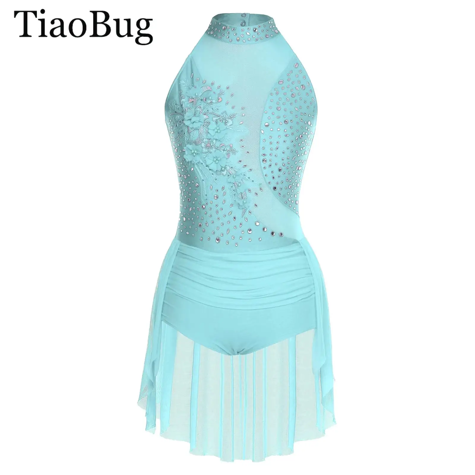 Women Latin Leotard Dress Sleeveless Rhinestone Irregular Skirted Bodysuit Cha-cha Samba Tango Gymnastics Figure Skating Costume
Women Latin Leotard Dress Sleeveless Rhinestone Irregular Skirted Bodysuit Cha-cha Samba Tango Gymnastics Figure Skating Costume