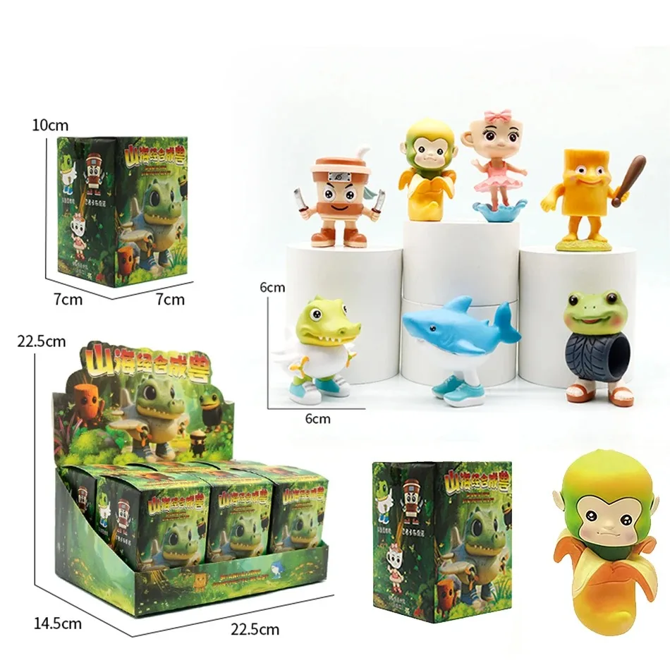 Новая модная и забавная серия ручной работы Shanhaijing, синтетическая слепая коробка с зверем, украшение для рабочего стола из смолы, коллекция праздничных подарков
Новая модная и забавная серия ручной работы Shanhaijing, синтетическая слепая коробка с зверем, украшение для рабочего стола из смолы, коллекция праздничных подарков