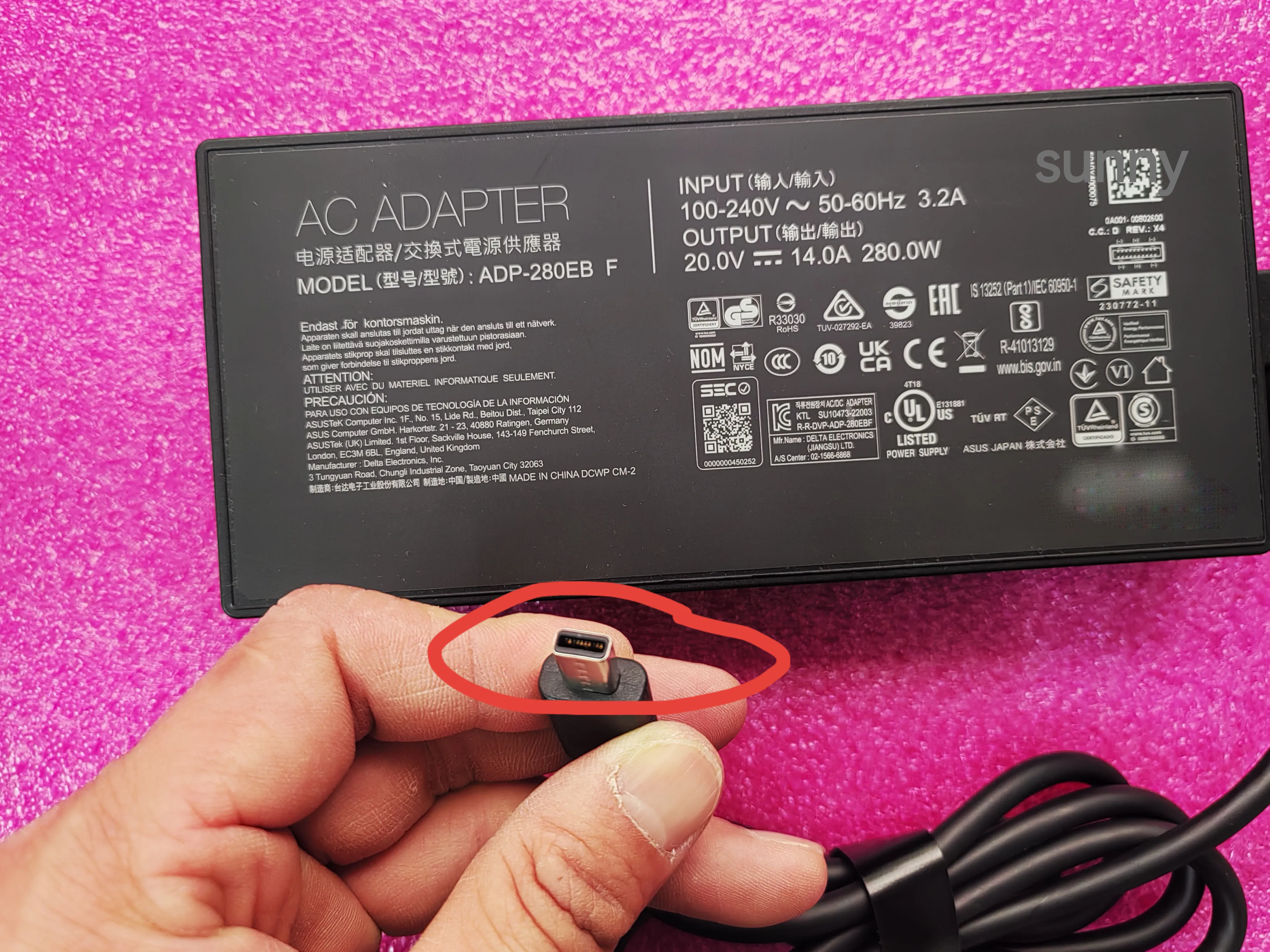 OEM ADP-280EB F 0A001-00802600 20V 14A AC Adapter Rectangle Conn 280W For ASUS ROG Zephyrus G14 (2026) GU405 GU405AW RTX5080
OEM ADP-280EB F 0A001-00802600 20V 14A AC Adapter Rectangle Conn 280W For ASUS ROG Zephyrus G14 (2026) GU405 GU405AW RTX5080